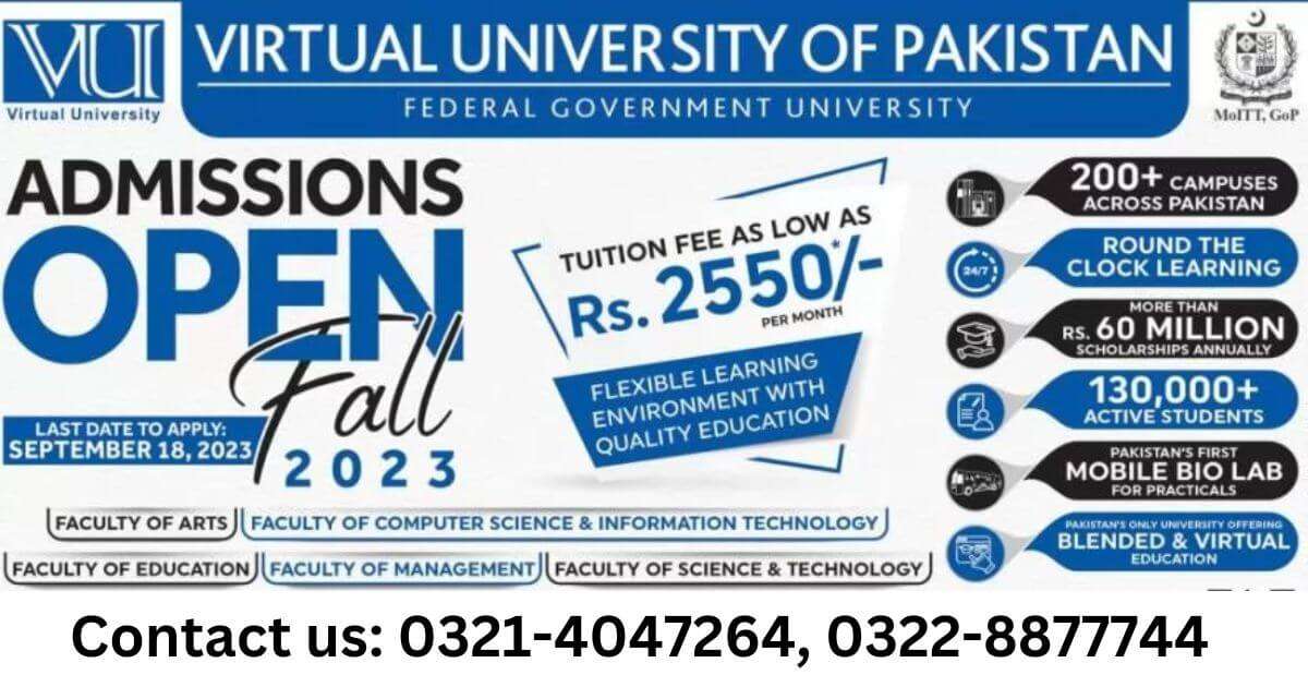 Virtual University Admission 2024   Add A Heading 1 