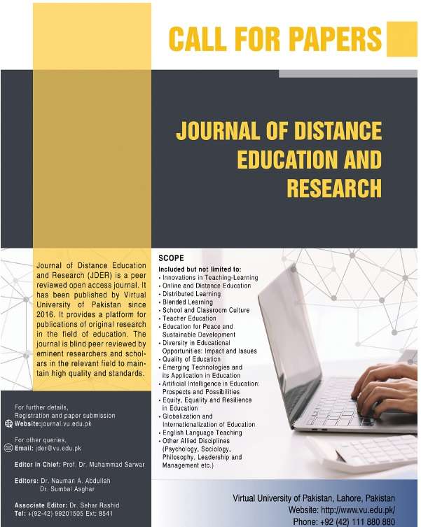 Journal of Distance Education and Rearch