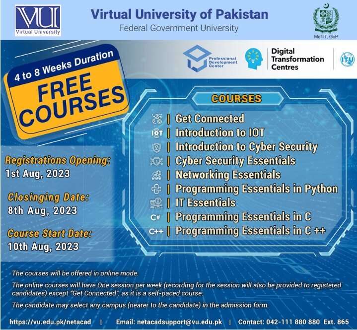 VU Free Courses