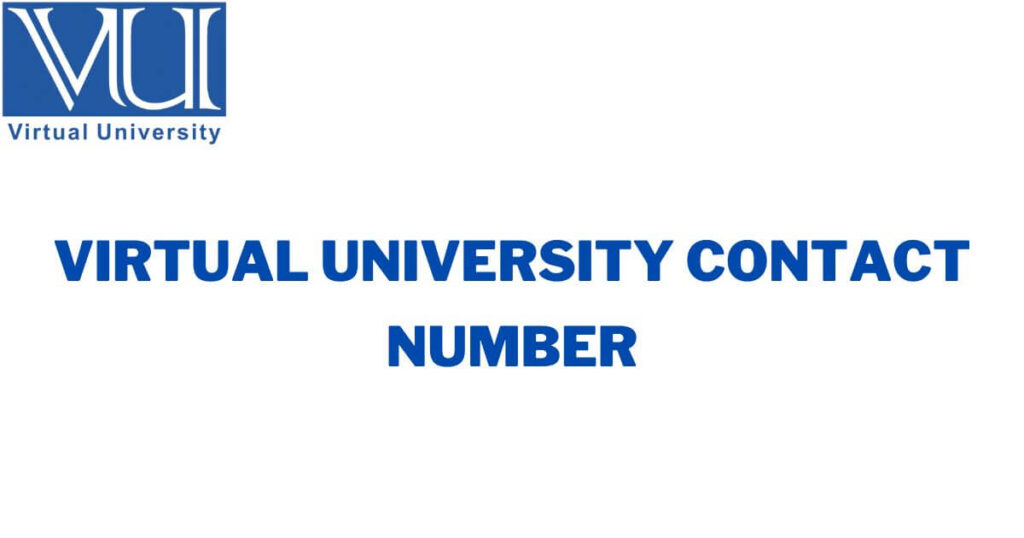 Virtual University Contact Number