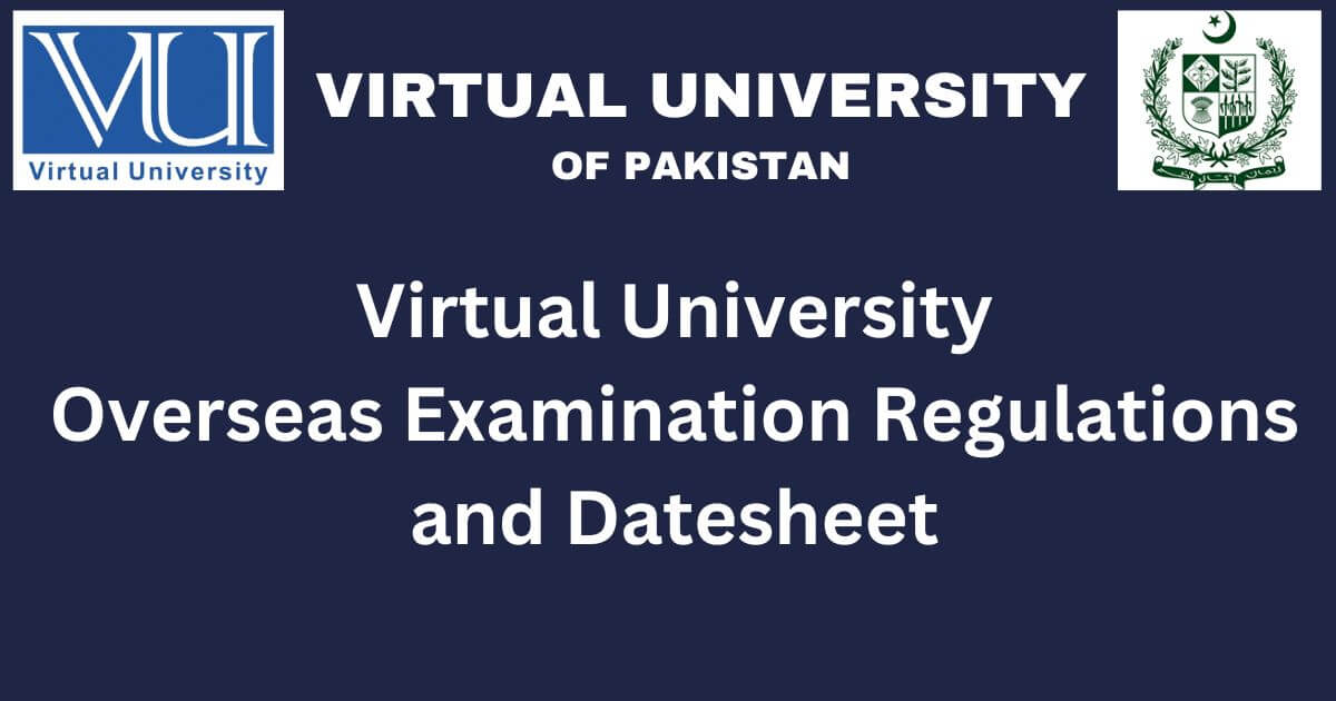 Overseas Examination Regulations and Datesheet